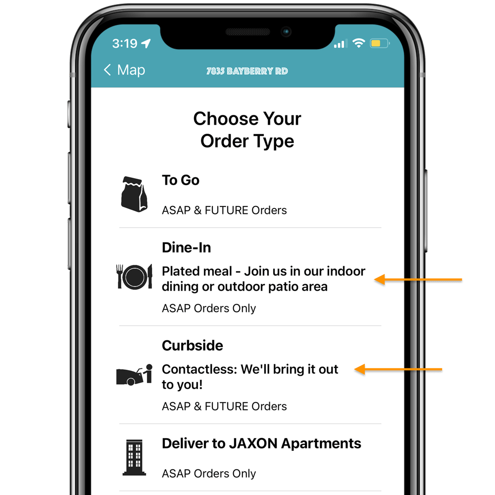 Order Type Settings